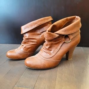 Brown Madden Girl Ankle Boots Size 7